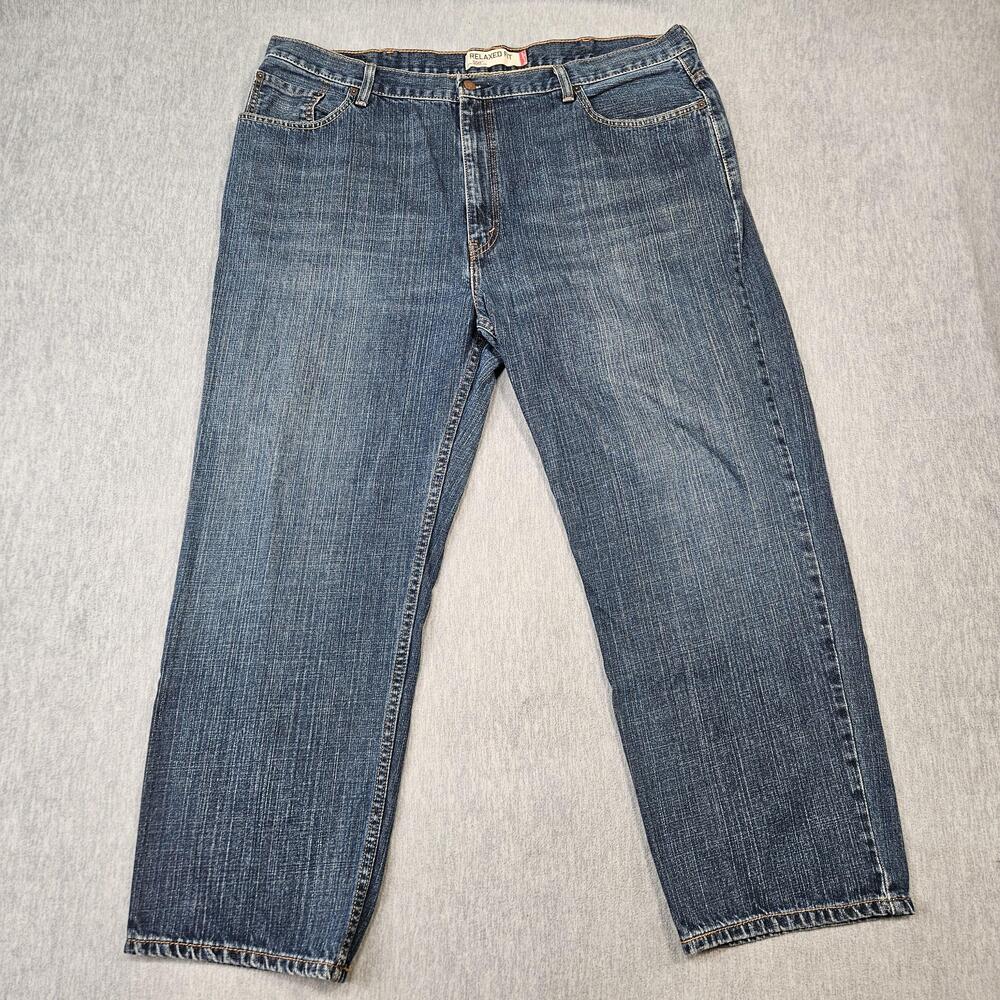 Levis 550 Jeans Mens 44x30 Blue Relaxed Fit Tapered Medium Wash Denim Classic
